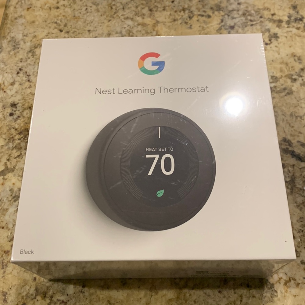 Nest Learning Smart Thermostat (black)